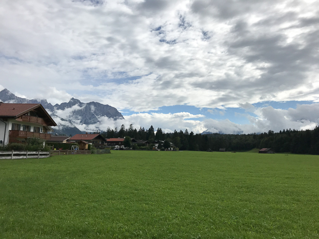 Blick von Krün zum Karwendel