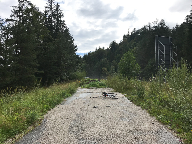 der ehemalige Startpunkt der B11 in Krün am B2-Abzweig
