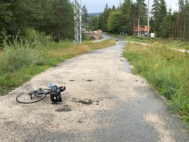 der ehemalige Startpunkt der B11 in Krün am B2-Abzweig