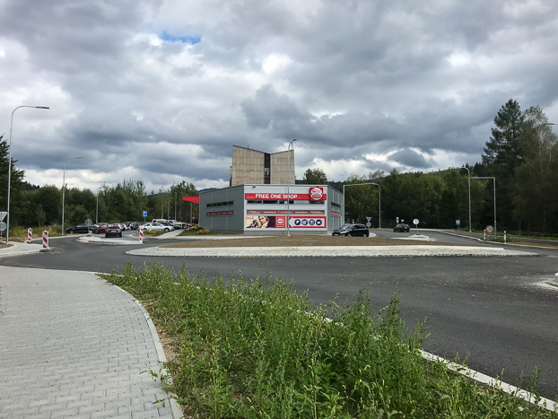auf der tschechischen Seite der Grenze