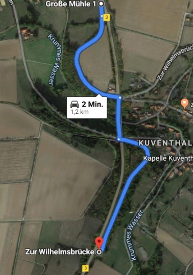 Situation Kuventhal Wilhelmsbrücke